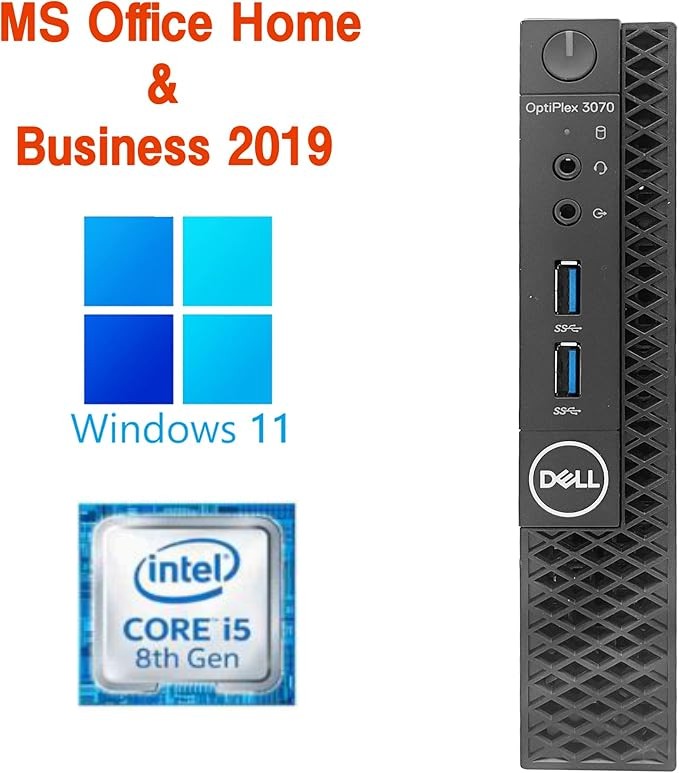 整備済みPC】DELL ミニPC 3070/ 第8世代 i5-8500T/Win11 Pro/MS